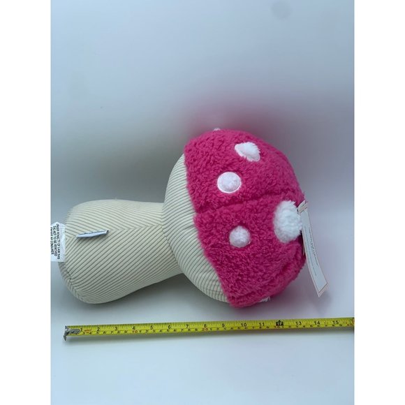 Cupcakes & Cashmere Hot Pink Mushroom Plush Decorative Throw Pillows Set of 2 - Picture 10 of 11